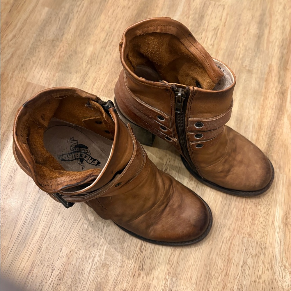 Freebird Brown Ankle Boots